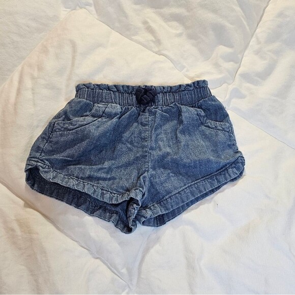 Girls’ Pants (18-24M) Bundle of 3 - Harem Style Pants, Denim Shorts, Black Short - Picture 6 of 12